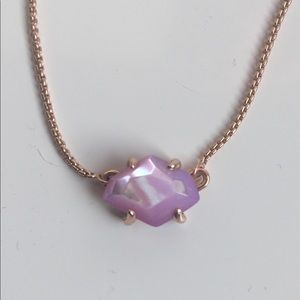 Kendra Scott Ethan rose gold necklace